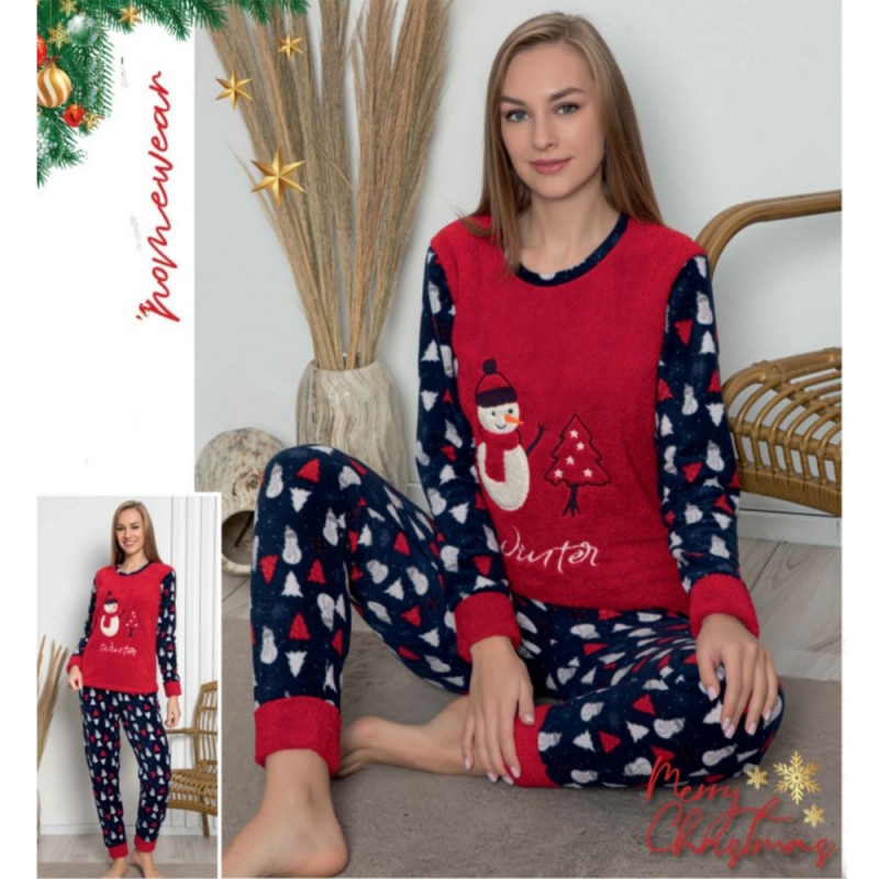 Pijamood - Γυναικεία Πυτζάμα Fleece - Xmas Collection Winter