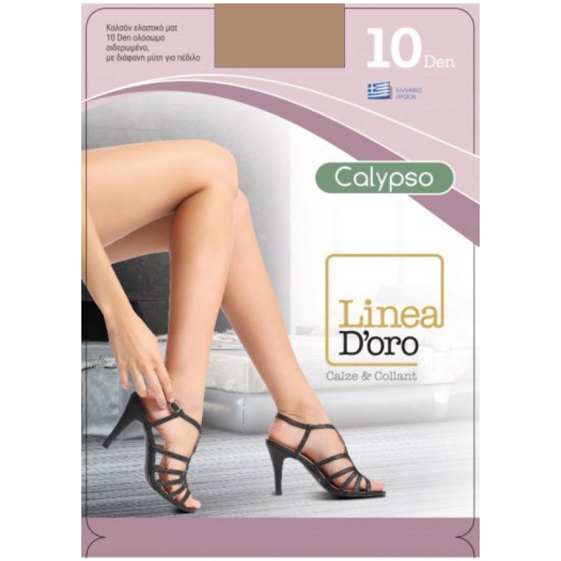 Linea D'oro - Calypso Καλσόν Lycra 10Den με Διάφανη Μύτη - Tropic